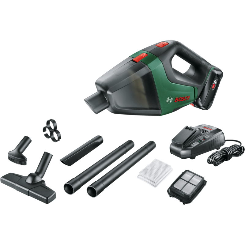 Bosch Heimwerken & Garten UniversalVac 18 Handstaubsauger, grün, POWER FOR ALL