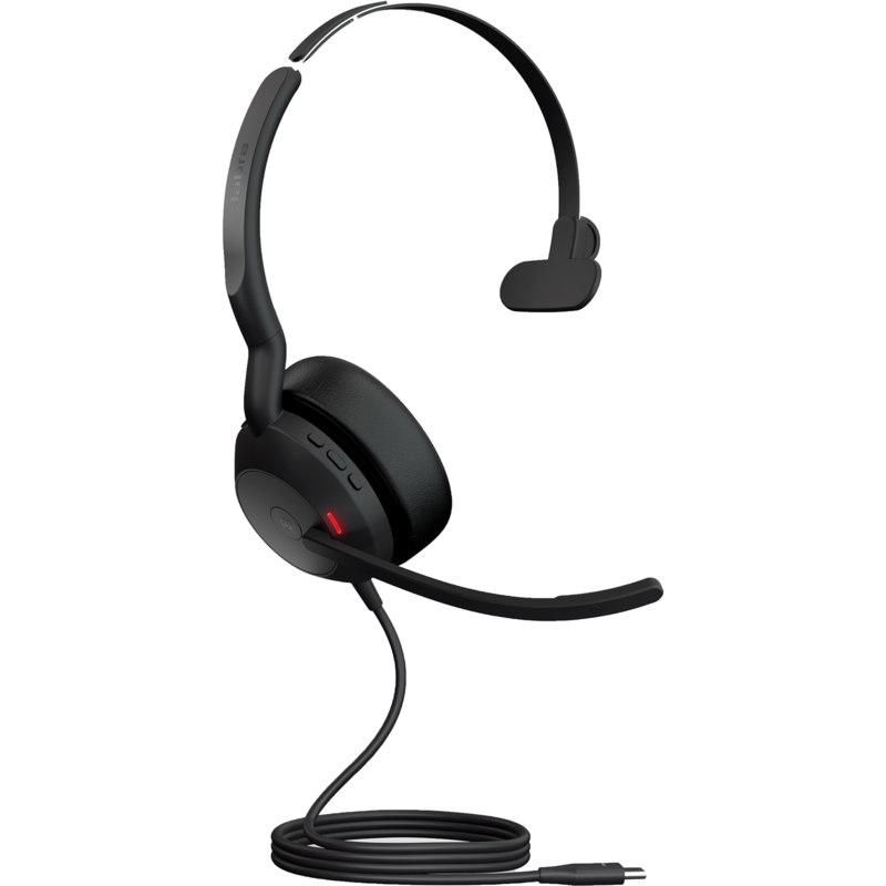 Jabra Evolve2 50 Headset, schwarz, Mono, Microsoft Teams, USB-C
