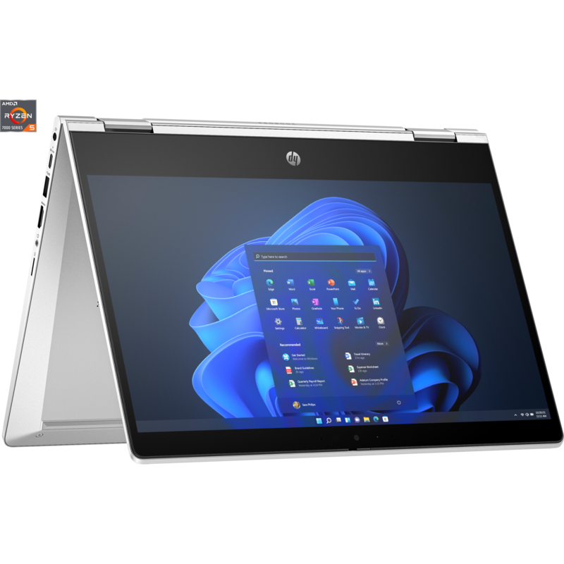 HP Pro x360 435 G10 (8V6M5AT) Notebook, 13,3", Touch, Full HD, AMD Ryzen 5 7530U, Microsoft Windows, SSD, 16GB RAM