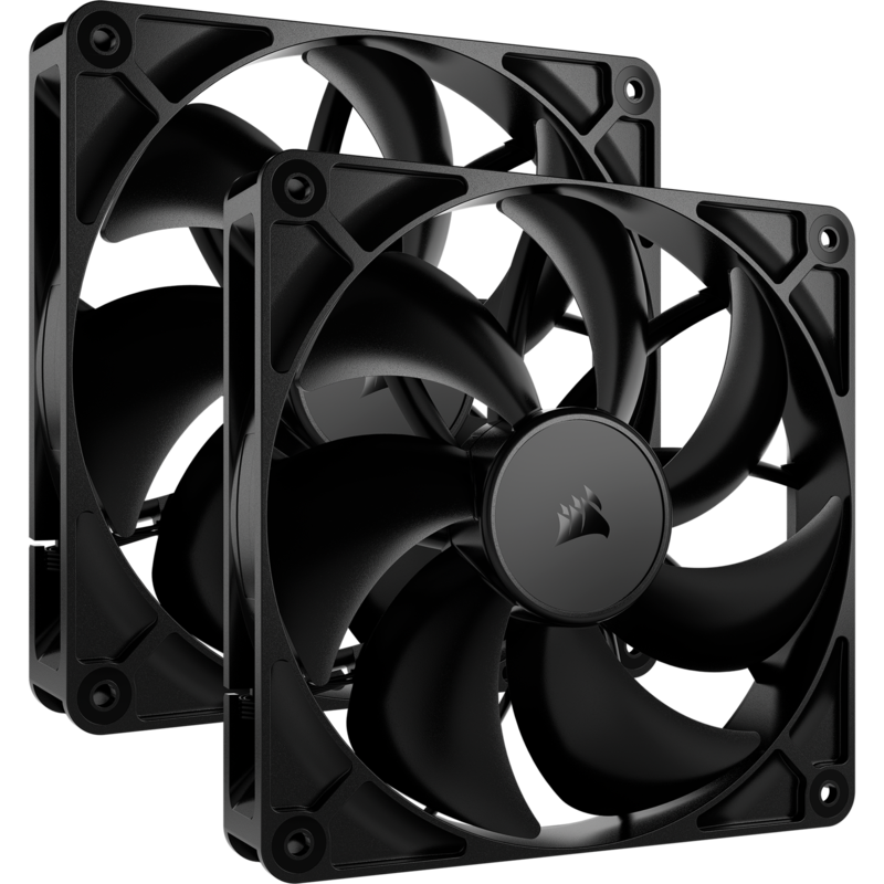 Corsair RS140 PWM Gehäuselüfter, schwarz, 2er Pack