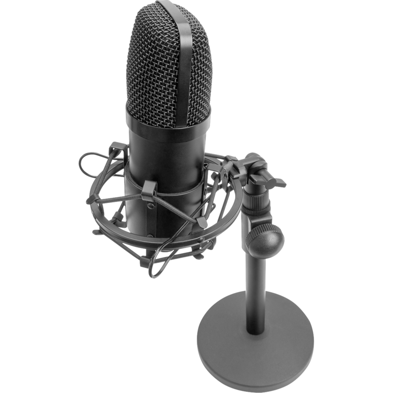 Digitus USB Kondensator Mikrofon, Studio, schwarz
