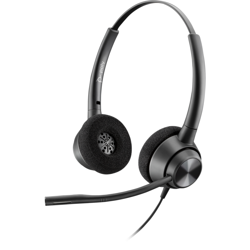 HP Poly EncorePro 320 Binaural Headset mit Quick Disconnect