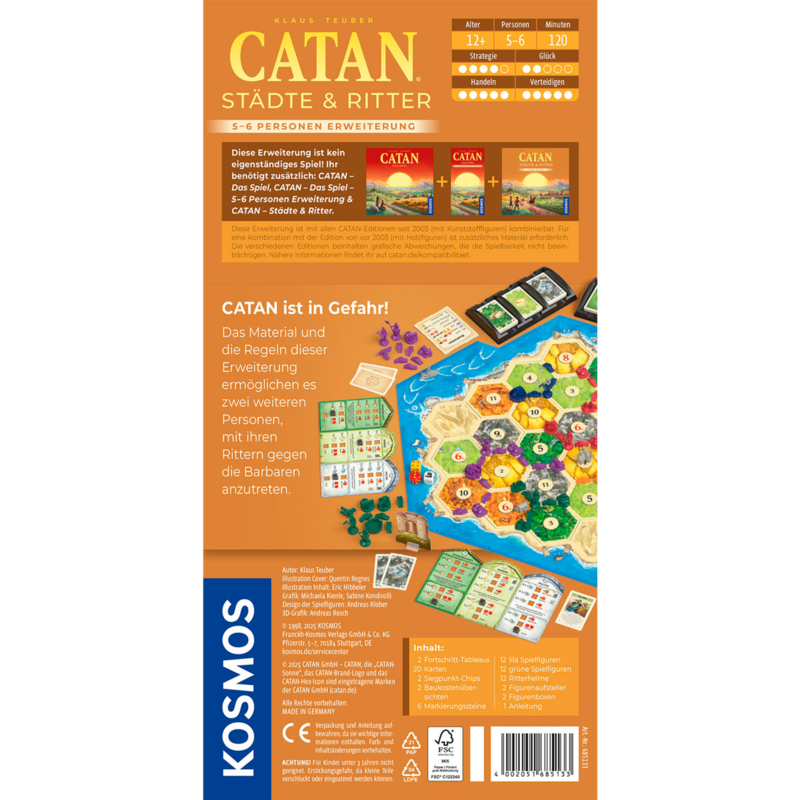 Kosmos CATAN - Städte & Ritter 5-6 Personen Erweiterung Brettspiel
