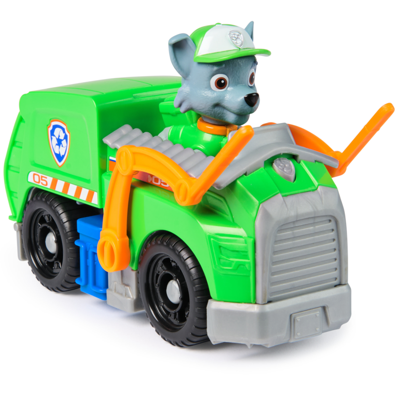 Spin Master Paw Patrol - Recycling-Truck mit Rocky Spielfigur Spielfahrzeug