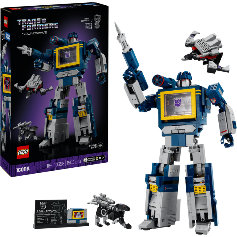 LEGO Icons Transformers: Soundwave Konstruktionsspielzeug