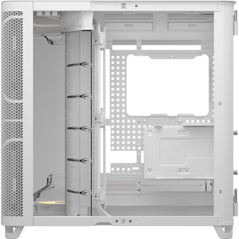 Corsair AIR 5400 RS-R ARGB Tower-Gehäuse, weiß, Panoramic Glass