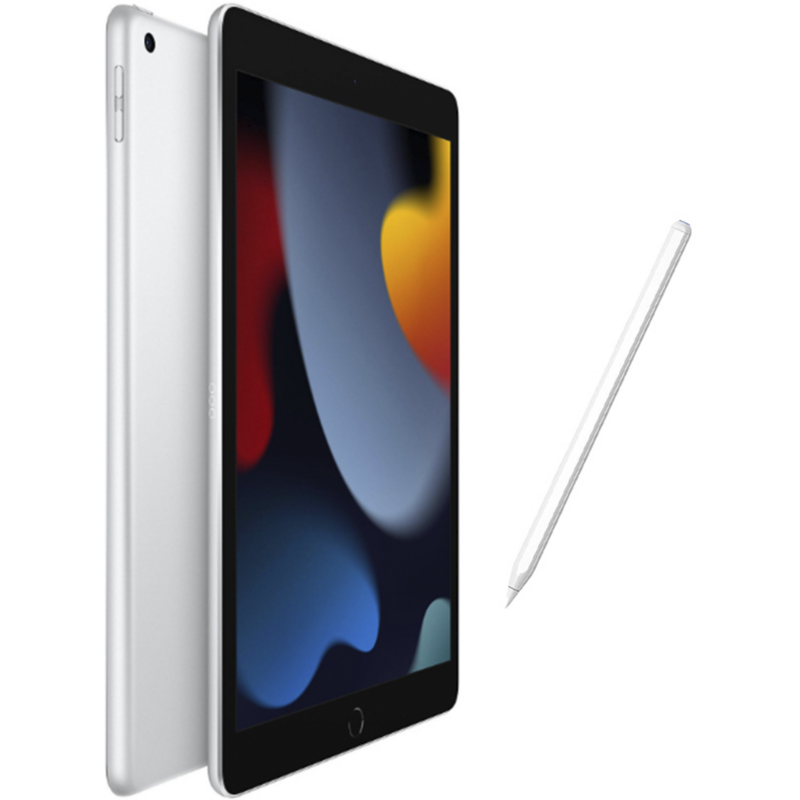 Apple iPad 9.Gen (64GB) Generalüberholt Tablet-PC, silber, 2021 / LTE, Generalüberholt