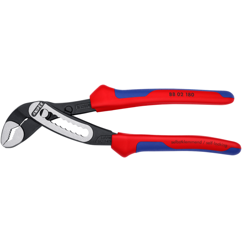 KNIPEX Alligator 88 02 180 Rohr- / Wasserpumpen-Zange, schwarz/rot, 9-stufig