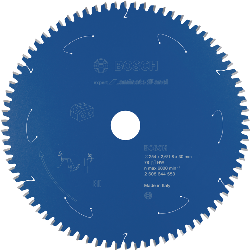 Bosch Professional Kreissägeblatt Expert for Laminated Panel, Ø 254mm, 78Z