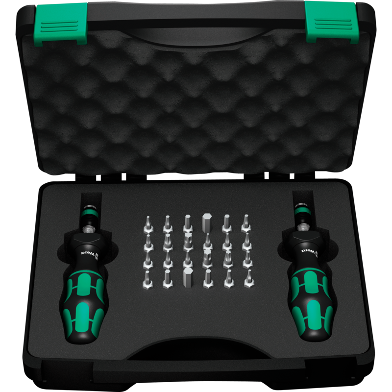 Wera 7440/41 Kraftform Drehmomentschraubendreher-Satz 0,3-3,0Nm Schraubendreher