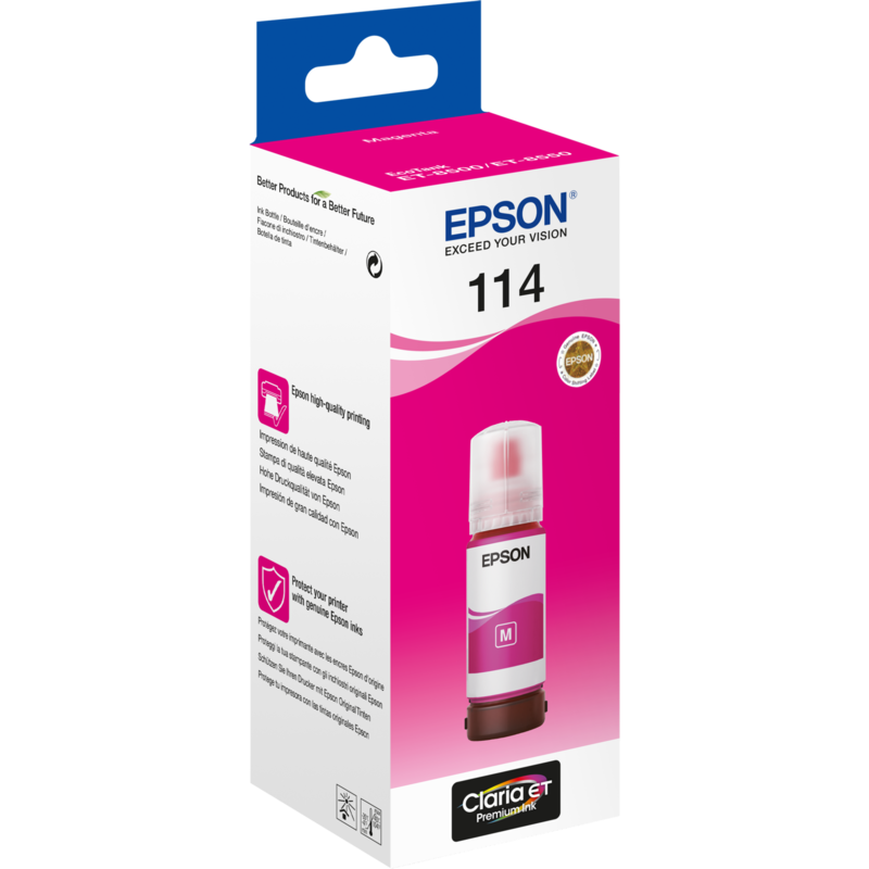 Epson Tinte magenta 114 EcoTank (C13T07B340)
