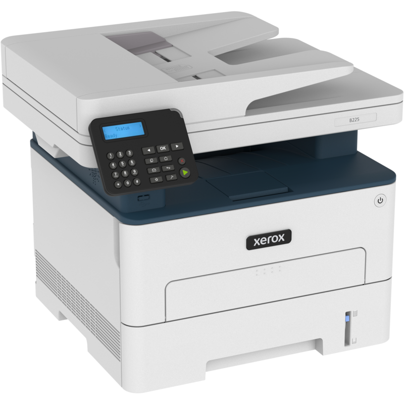 Xerox B225 Multifunktionsdrucker, grau/blau, USB, LAN, WLAN, Scan, Kopie