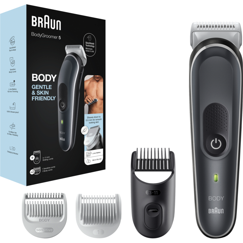 Braun BodyGroomer 5 BG5340 Haarschneider, schwarz/weiß
