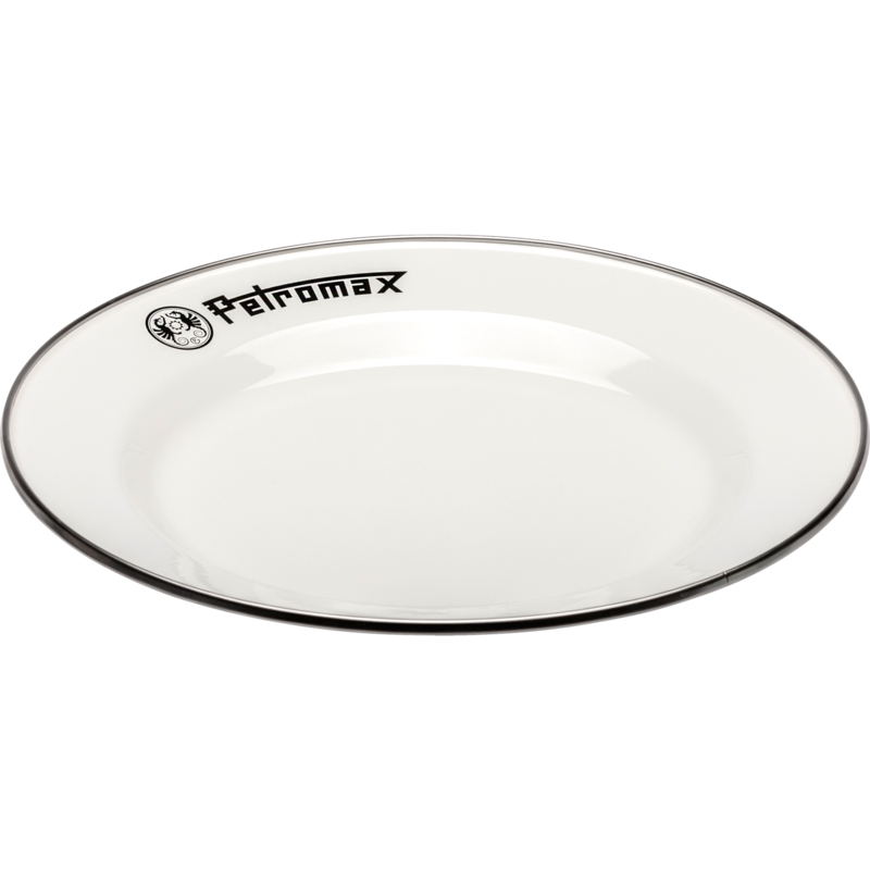Petromax Emaille Teller px-plate-26-w, 2 Stück, weiß, Ø 26cm