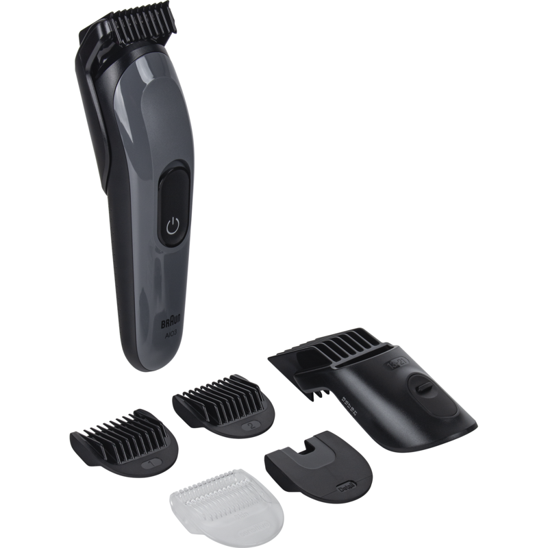 Braun Series 3 All-In-One Style Kit AIO3540 Haarschneider, grau, 8-in-1
