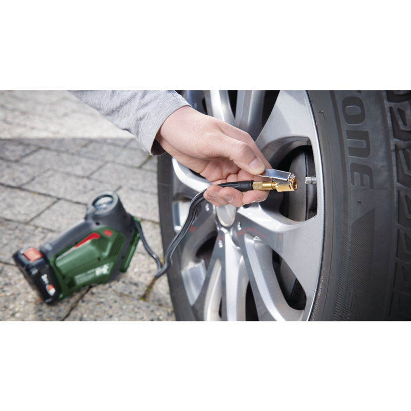 Bosch Heimwerken & Garten Akku-Luftpumpe UniversalPump 18V Set, grün/schwarz
