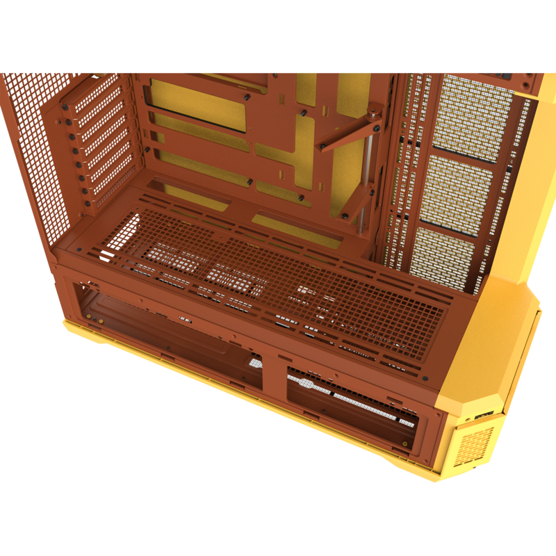 Thermaltake View 600 TG Butter Caramel Big-Tower-Gehäuse, gelb, Tempered Glass