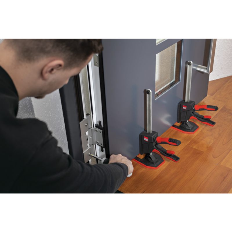 BESSEY Einhand‐Montagewerkzeug BEYCEPS BEY23 Zwinge, schwarz/rot, bis 180kg