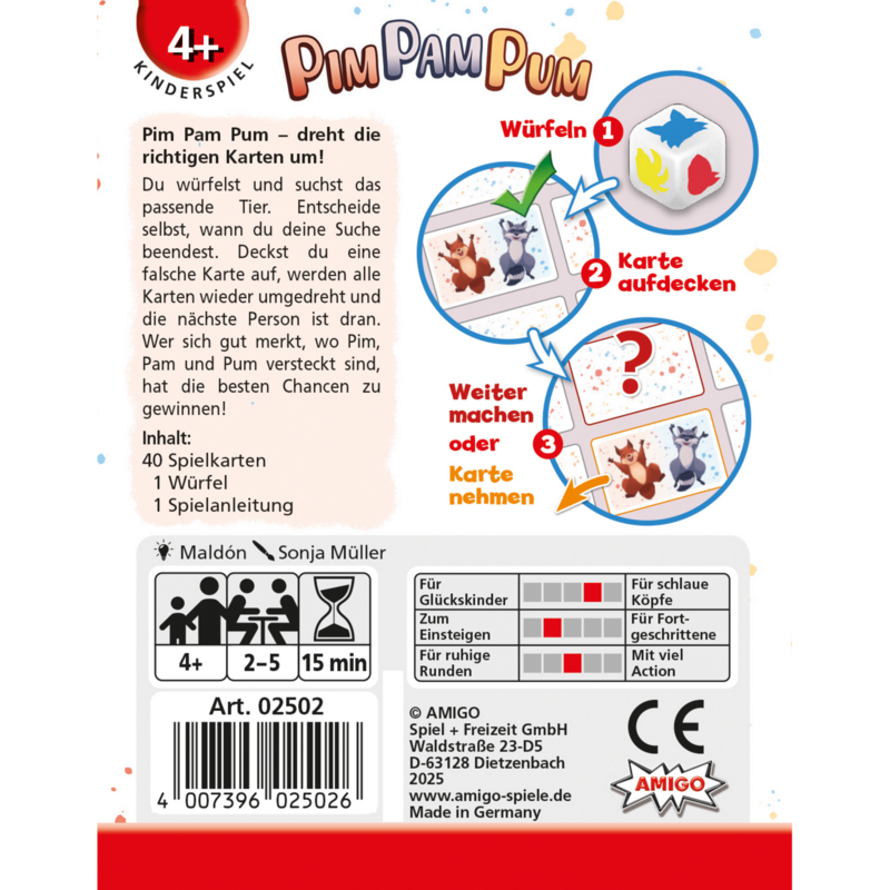 Amigo Pim Pam Pum Gedächtnisspiel