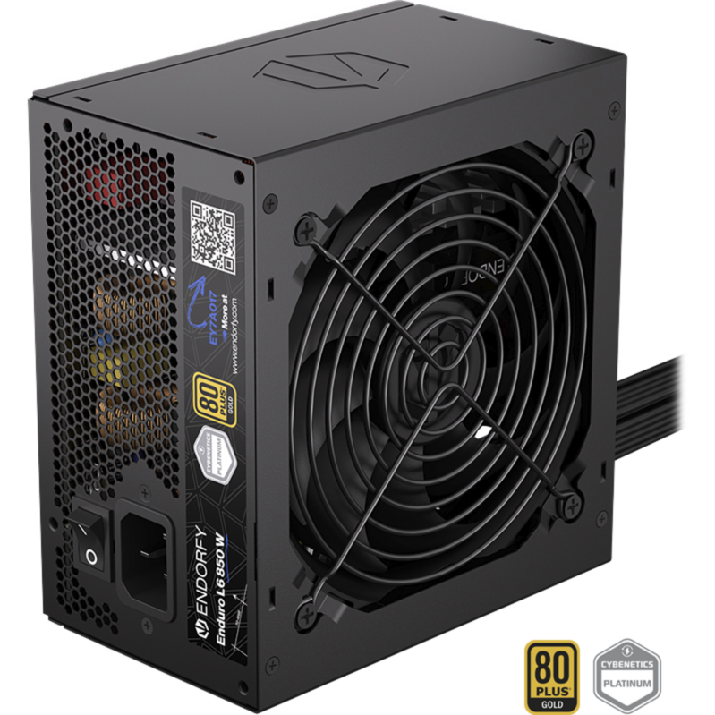 ENDORFY Enduro L6 850W PC-Netzteil, schwarz, 1x 12-Pin High Power GPU, 2x PCIe