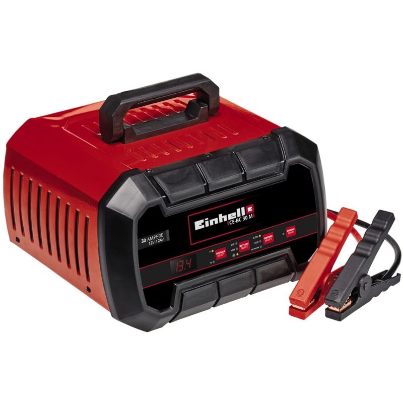 EINHELL Batterie-Ladegerät CE-BC 30 M, rot/schwarz, für Kfz- und
