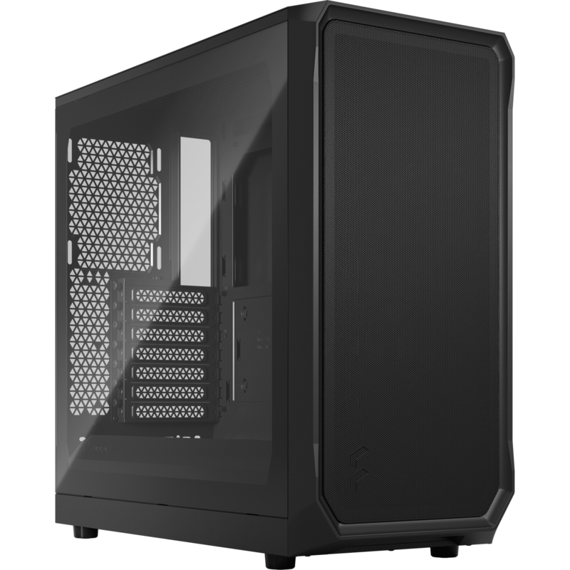 Fractal Design Focus 2 Black TG Clear Tint Tower-Gehäuse, schwarz, Tempered