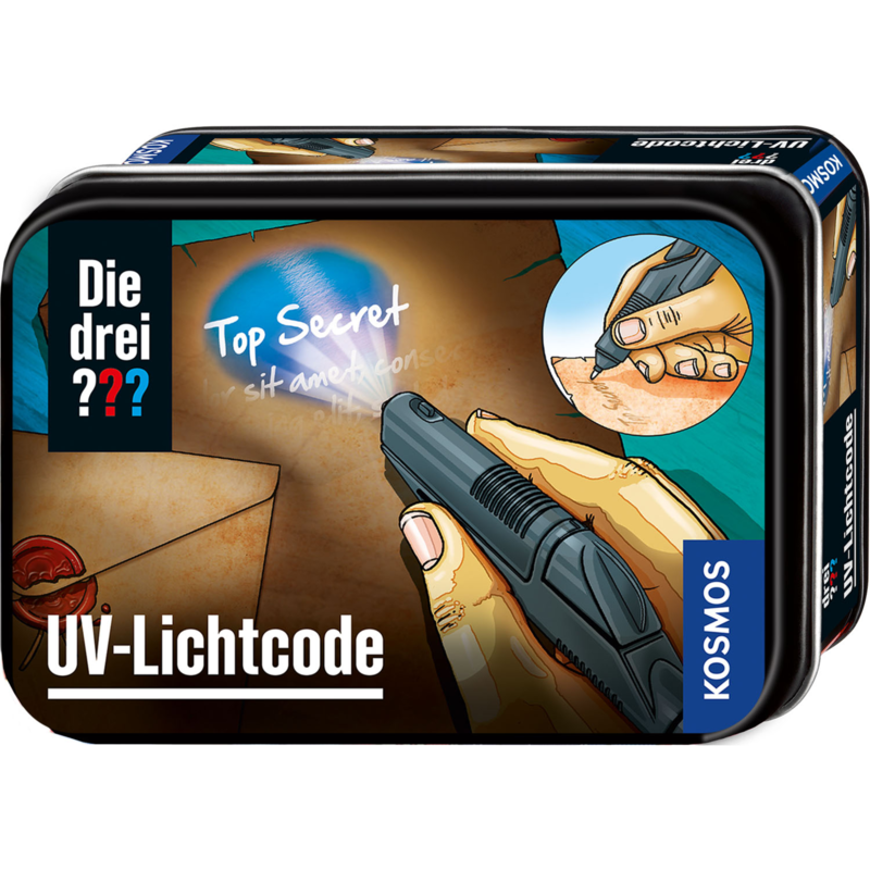 Kosmos Die drei ??? UV-Lichtcode Detektiv-Sets, Metalldose