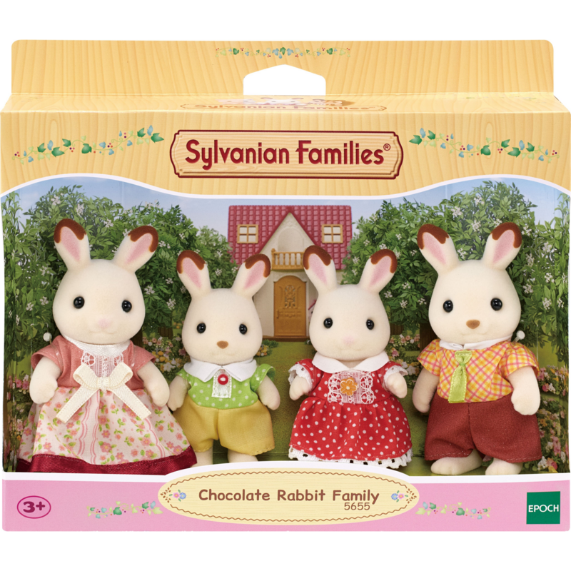 EPOCH Traumwiesen Schokoladenhasen Familie Sylvanian Families Figuren Set