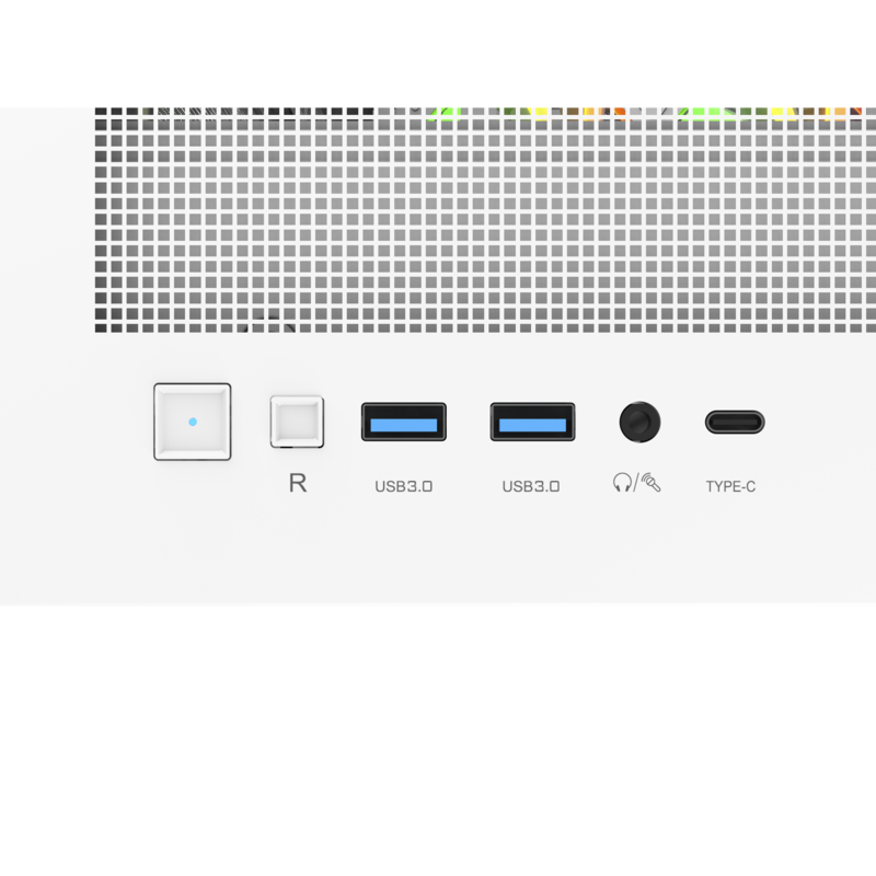 Thermaltake S380 TG ARGB Tower-Gehäuse, weiß, Tempered Glass