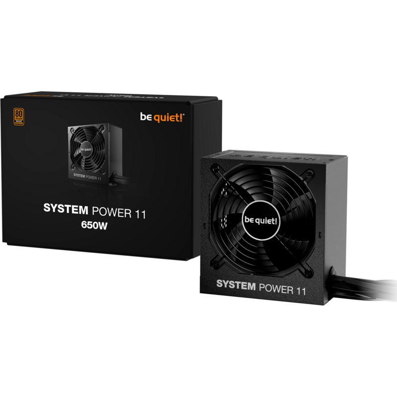 be quiet! SYSTEM POWER 11 B 650W PC-Netzteil, schwarz, 1x 12-Pin High Power GPU