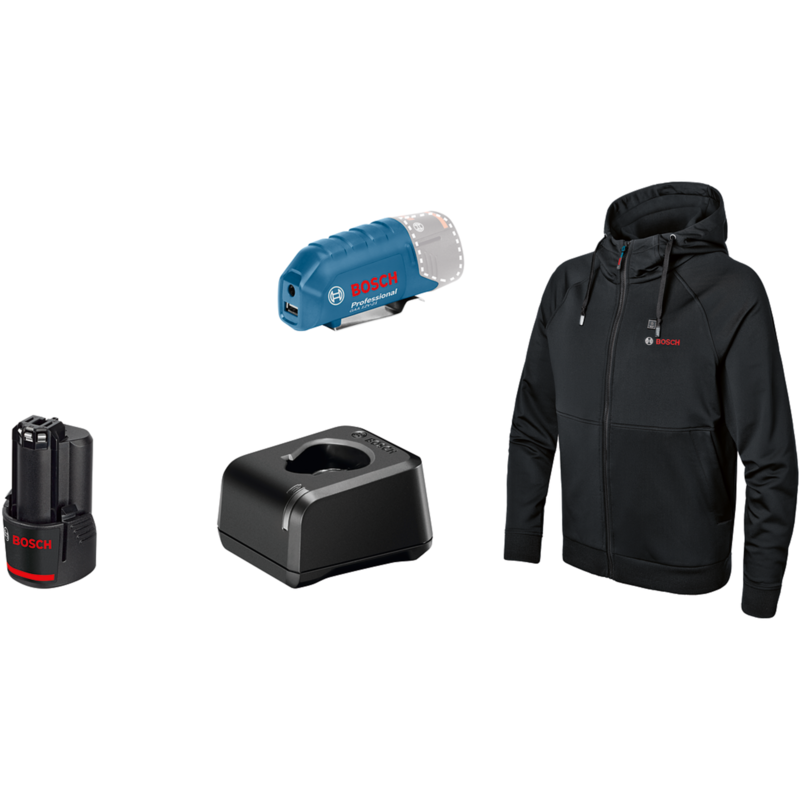 Bosch Professional Heat+Jacket GHH 12+18V Kit Größe 2XL Arbeitskleidung