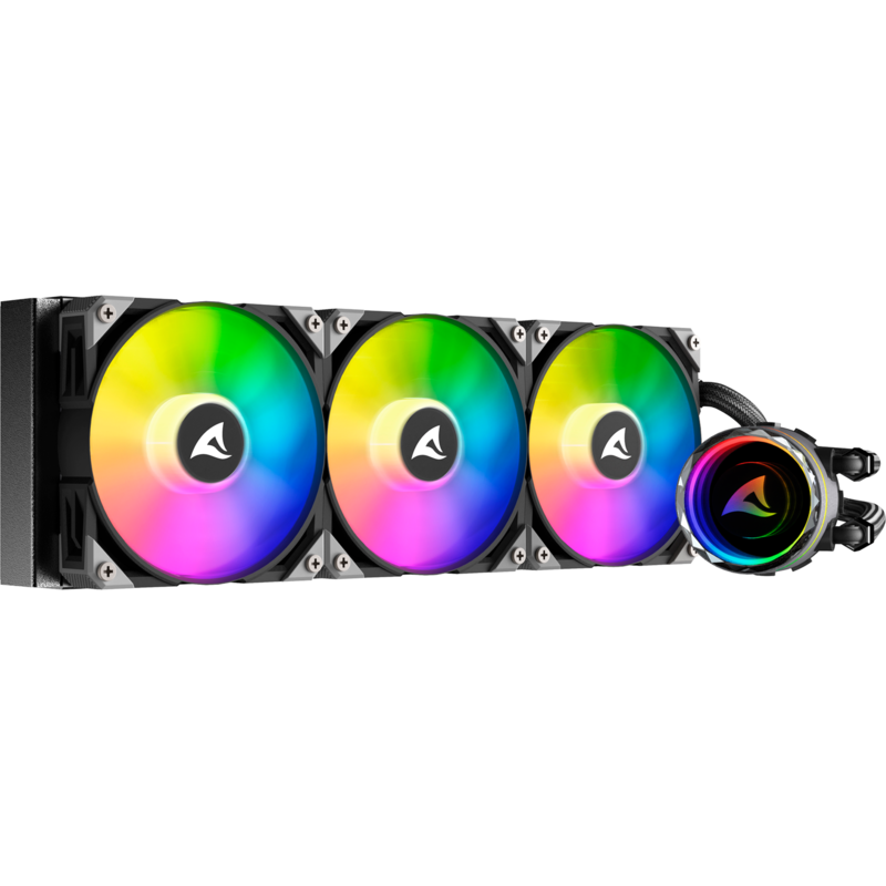 Sharkoon S90 RGB AIO 360mm Wasserkühlung, schwarz
