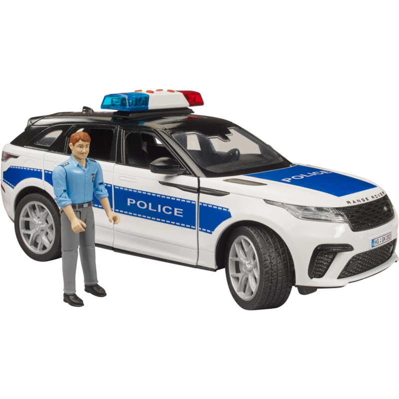 bruder Range Rover Velar Polizeifahrzeug mit Polizist Modellfahrzeug, inkl.