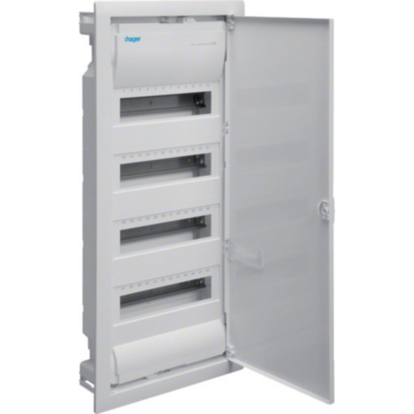 Hager Unterputz Verteiler Volta IP Schutzart IP30 4 Reihen 12 Teilungseinheiten