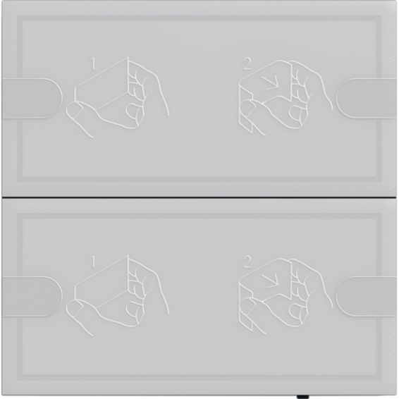 Gira KNX Tastsensor Komfort Zweifach für Gira One und KNX mit Raumthermostat