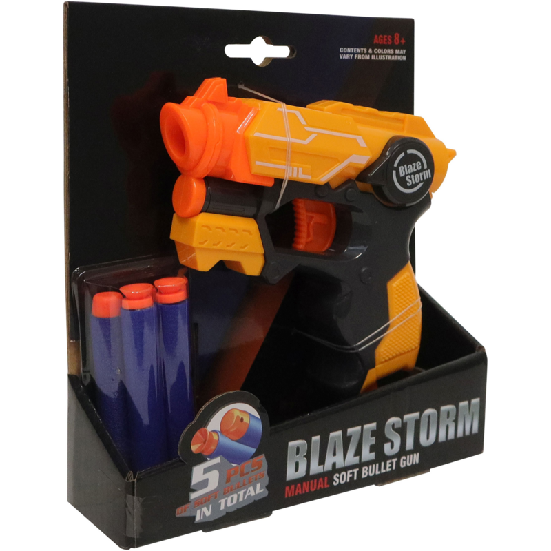 Schaumstoff Blaster inklusive 5 Schaumstoff Darts Dartblaster