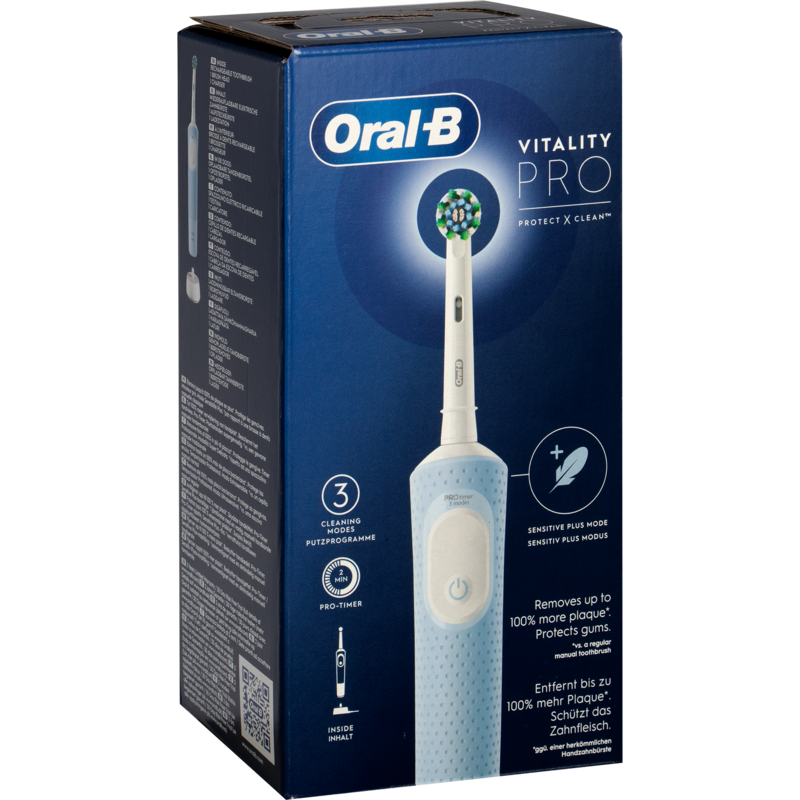 Oral-B Oral-B Vitality Pro D103 Elektrische Zahnbürste, hellblau