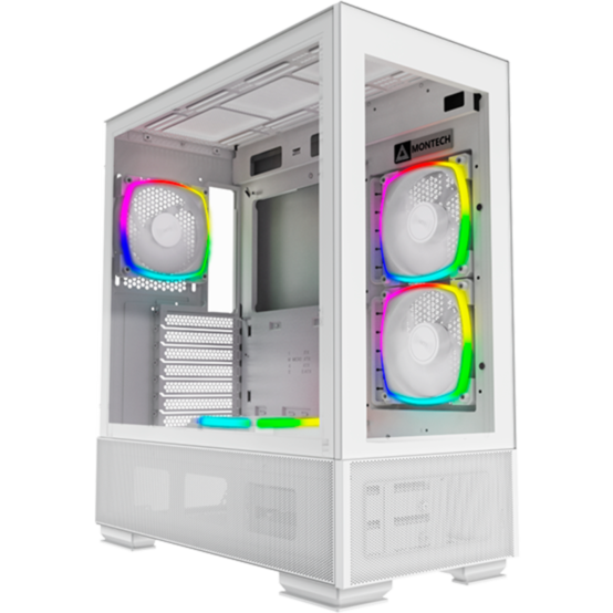 Montech SKY TWO Tower-Gehäuse, weiß, Tempered Glass x 2