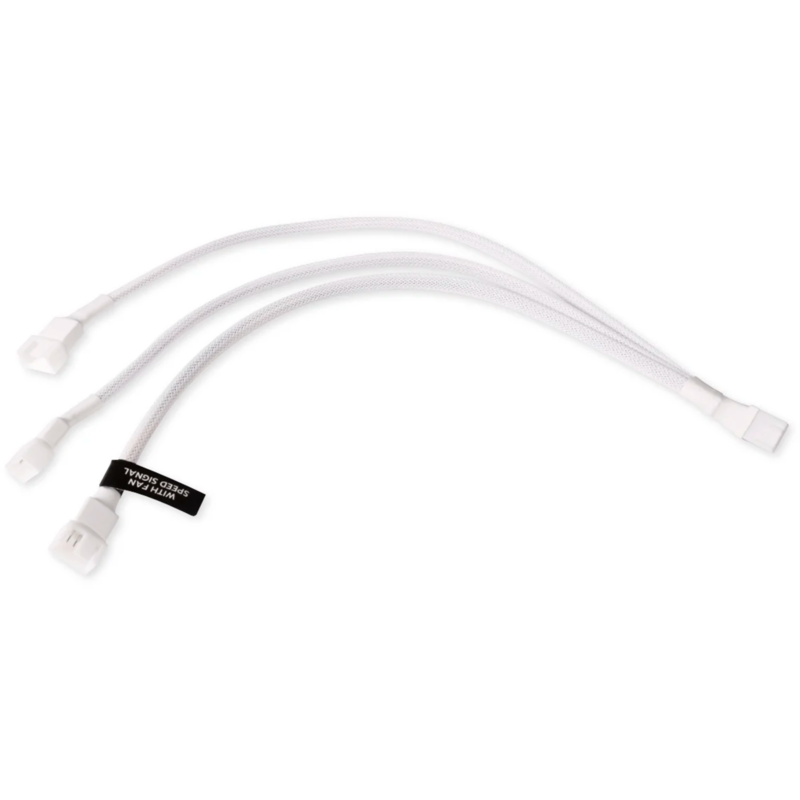 Alphacool Y-Kabelsplitter 4-Pin auf 3x 4-Pin PWM, 30cm, weiß