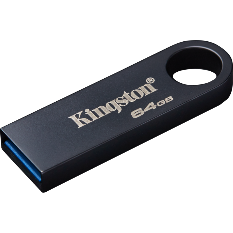 Kingston DataTraveler SE9 G3 64 GB USB-Stick, dunkelgrau, USB-A 3.2 Gen 1
