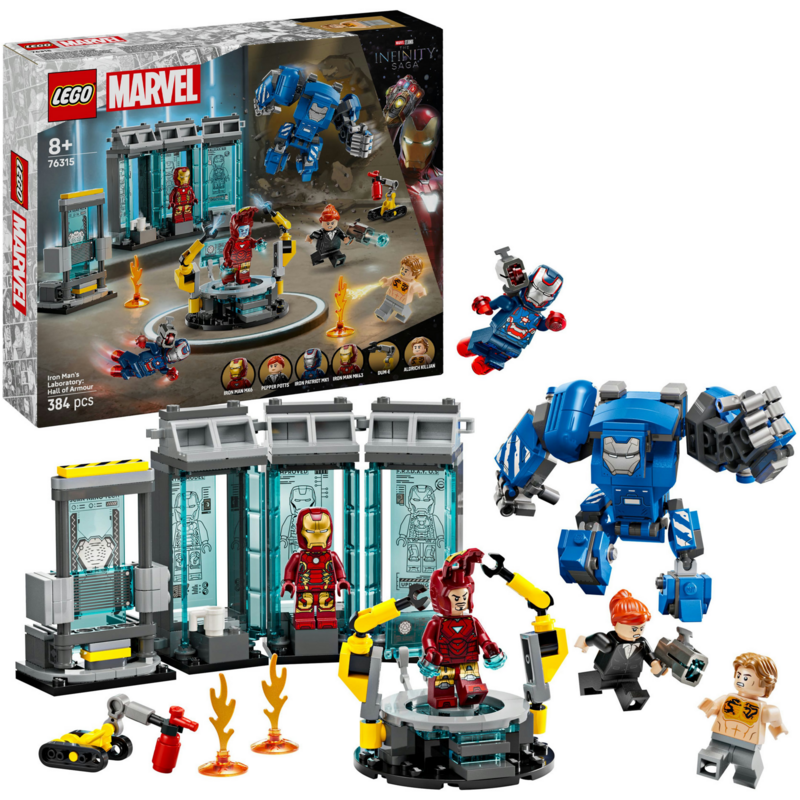 LEGO Marvel Super Heroes Iron Mans Labor: Halle der Rüstungen