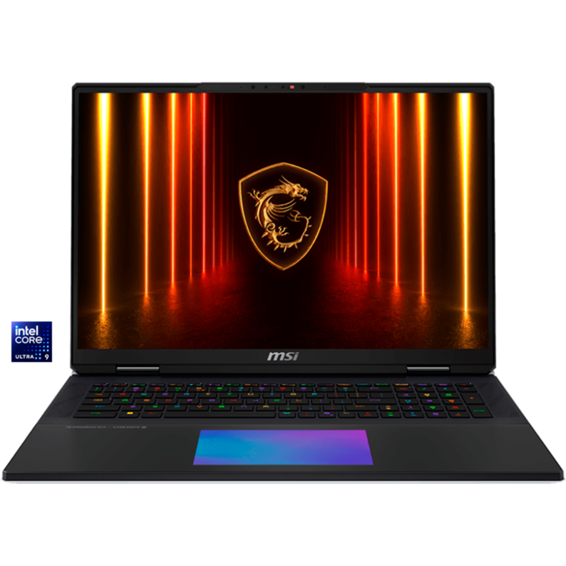 MSI Gaming Notebook Titan 18 HX AI A2XWIG-073, 18", Ultra HD, NVIDIA GeForce RTX 5080, Intel Core Ultra 9 285HX, SSD, 64GB RAM