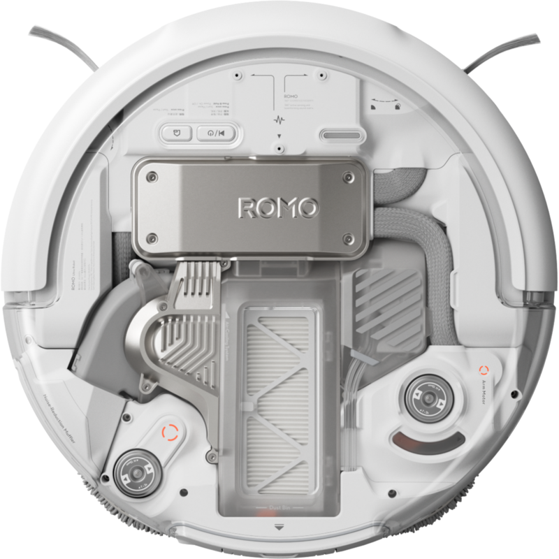 DJI ROMO A Saugroboter, weiß/transparent, inkl. Basistation