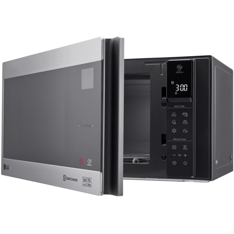 LG MS2595CIS Mikrowelle, edelstahl/schwarz