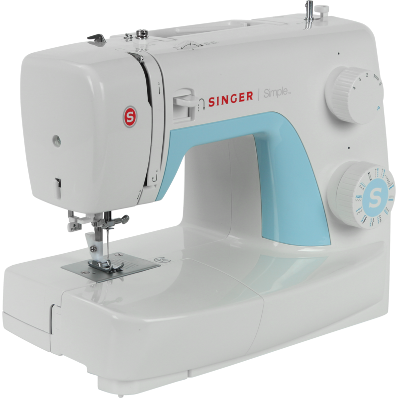Singer Mechanische Nähmaschine Simple 3221, weiß/hellblau