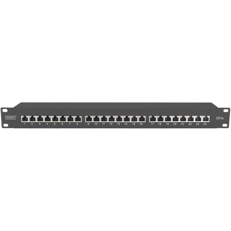 Digitus DN-91624S-EA-B Patchpanel, schwarz, 19", Cat.6A, Gebraucht