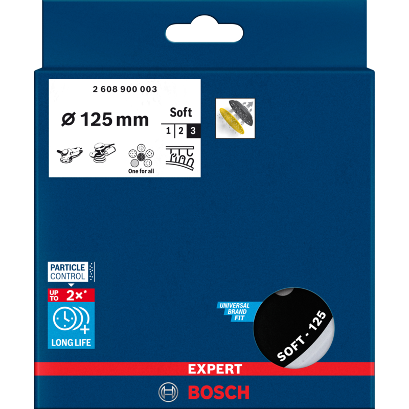 Bosch Professional Expert Multiloch Universalstützteller, weich, Ø125mm