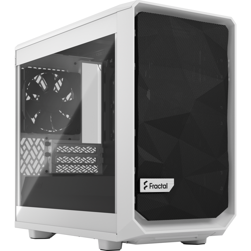 Fractal Design Meshify 2 Nano White TG clear tint Tower-Gehäuse, weiß, Tempered