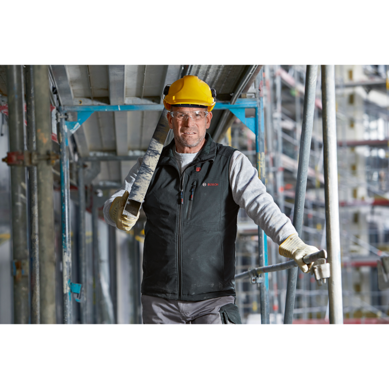 Bosch Professional Beheizbare Weste GHV 12+18V XA, S Arbeitskleidung, schwarz, Gebraucht