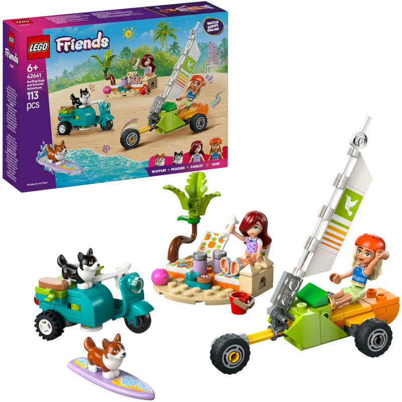 LEGO Friends Strandabenteuer mit Hunden Konstruktionsspielzeug